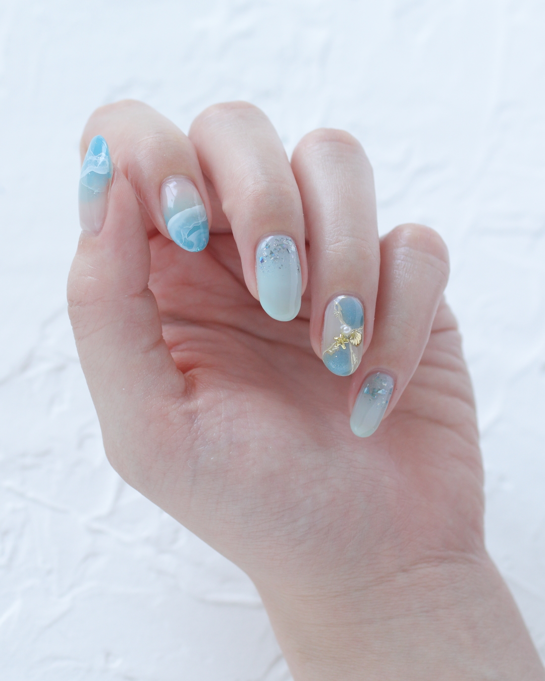 新百合ヶ丘パラジェル＆カルジェルネイルサロン「ネイルマーナ」ラグーンネイル2025