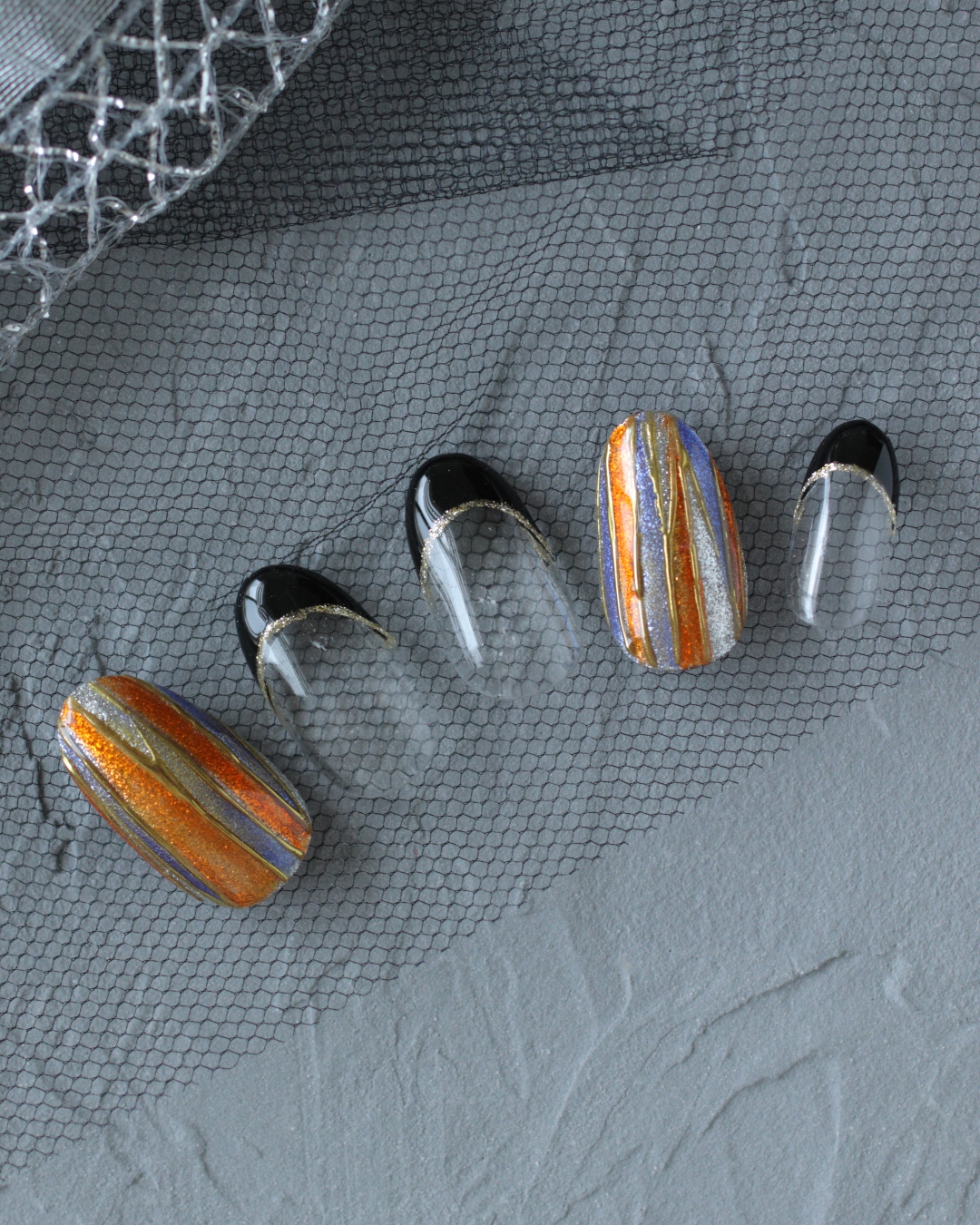 新百合ヶ丘パラジェル&カルジェルネイルサロン「ネイルマーナ」ハロウィンネイル2025