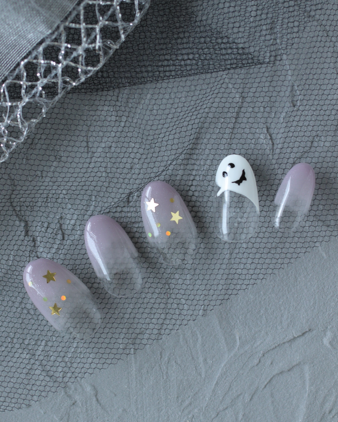 新百合ヶ丘パラジェル&カルジェルネイルサロン「ネイルマーナ」ハロウィンネイル2025