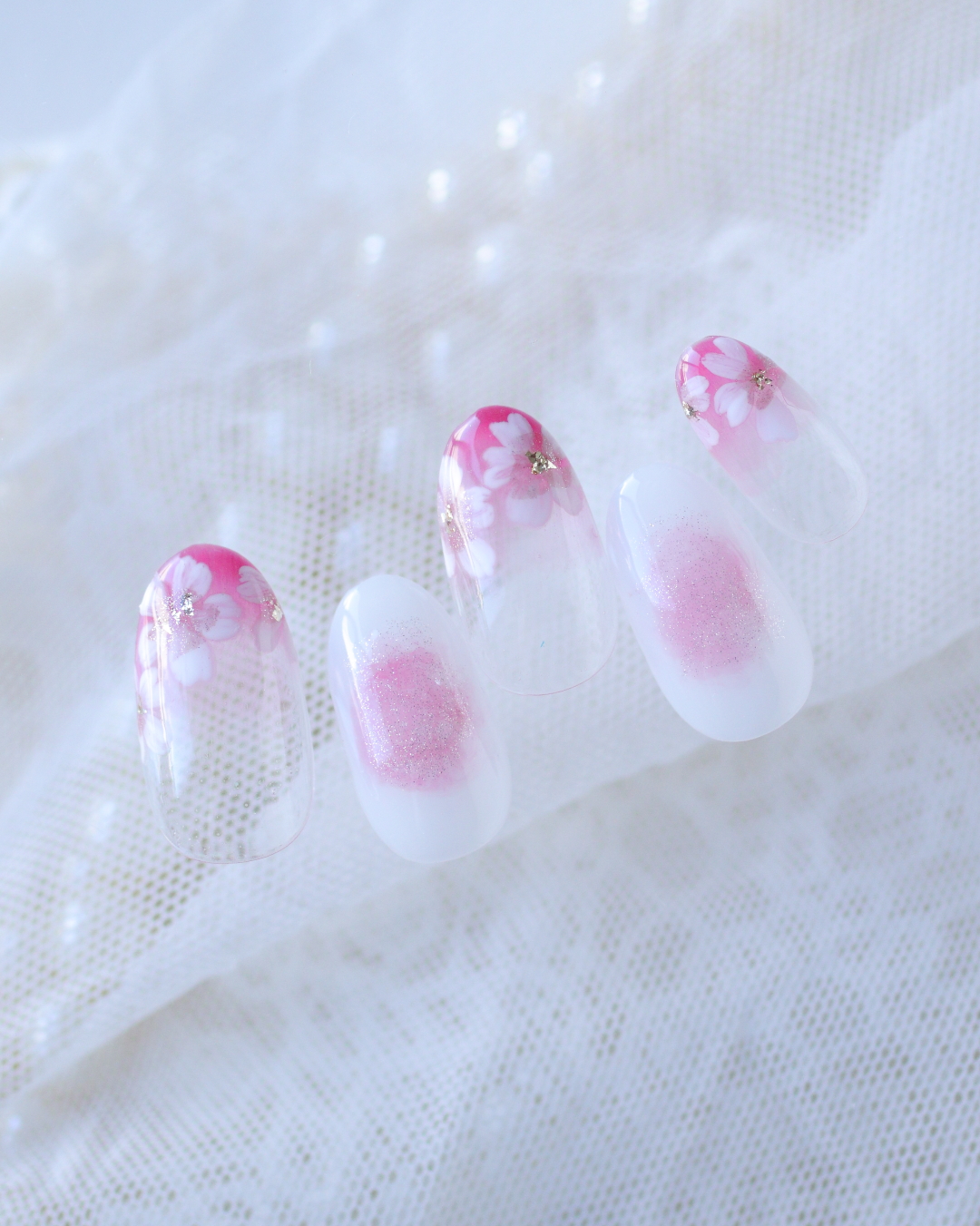 新百合ヶ丘パラジェル＆カルジェルネイルサロン「ネイルマーナ」桜ネイル2026