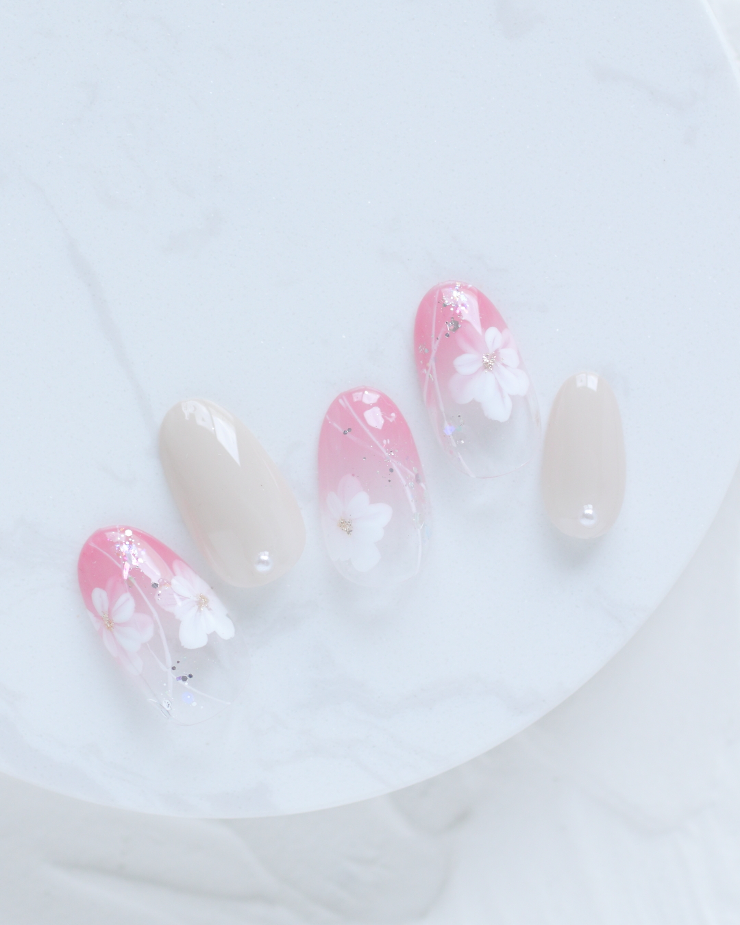 新百合ヶ丘パラジェル＆カルジェルネイルサロン「ネイルマーナ」ピンクネイル2026