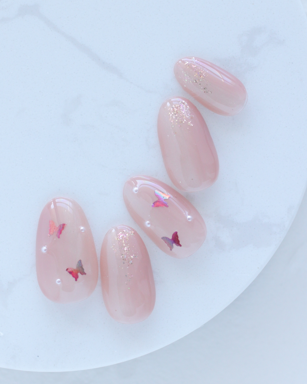 新百合ヶ丘パラジェル&カルジェルネイルサロン「ネイルマーナ」ピンクベージュネイル2026